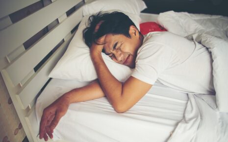 man worried about sleepiness